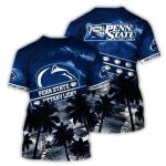 Penn State Nittany Lions Coconut Leafs Tropical All-Over Print T-Shirt
