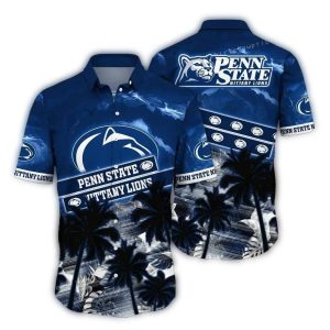 Penn State Nittany Lions Coconut Tropical Floral Hawaiian Shirt