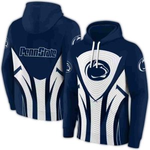 Penn State Nittany Lions Concentric Lines All-over Print Hoodie