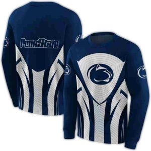 Penn State Nittany Lions Concentric Lines All-Over Print Sweatshirt