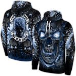 Penn State Nittany Lions Demonic Skull All-over Print Hoodie