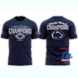 Penn State Nittany Lions Fiesta Bowl Champions 2025 New All-Over Print T-Shirt