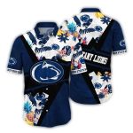 Penn State Nittany Lions Floral Flower And Pineapple Tropical Hawaiian Shirt