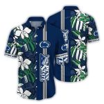 Penn State Nittany Lions Floral Leafs Flower Stripe Tropical Hawaiian Shirt