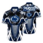 Penn State Nittany Lions Floral Leafs Uniform Tropical Hawaiian Shirt
