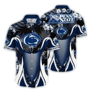 Penn State Nittany Lions Floral Leafs Uniform Tropical Hawaiian Shirt