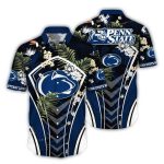 Penn State Nittany Lions Floral Uniform Hawaiian Shirt