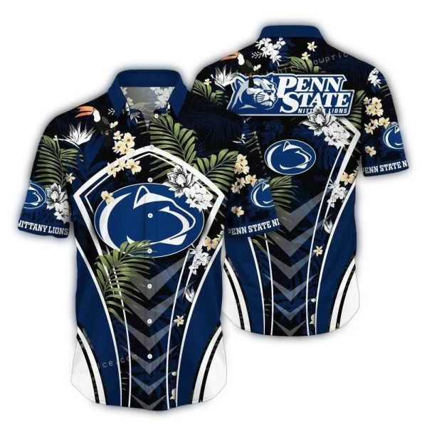Penn-State-Nittany-Lions-Floral-Uniform-Hawaiian-Shirt-1 Penn State Nittany Lions Floral Uniform Hawaiian Shirt 1