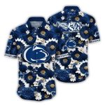 Penn State Nittany Lions Flower Blossom Pattern Tropical Hawaiian Shirt