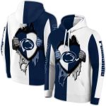 Penn State Nittany Lions Heartbeat Graphic All-over Print Hoodie