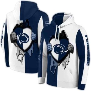Penn State Nittany Lions Heartbeat Graphic All-over Print Hoodie