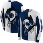 Penn State Nittany Lions Heartbeat Graphic All-Over Print Sweatshirt