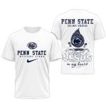 Penn State Nittany Lions Jesus In My Heart White All-Over Print T-Shirt