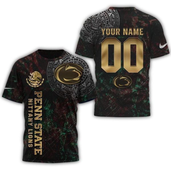 Penn State Nittany Lions Mexican Heritage New Unisex 3D Shirt 1