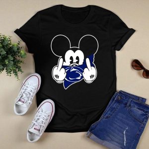 Penn State Nittany Lions Mickey Mouse Middle Finger Bandana T-Shirt