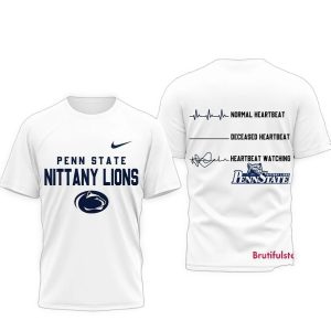 Penn State Nittany Lions Ncaa Heartbeat All-Over Print T-Shirt
