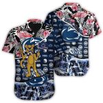 Personalized Mascot Flag Penn State Nittany Lions Floral Tropical Hawaiian Shirt