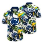 Penn State Nittany Lions Parrot Leafs Art Hawaiian Shirt