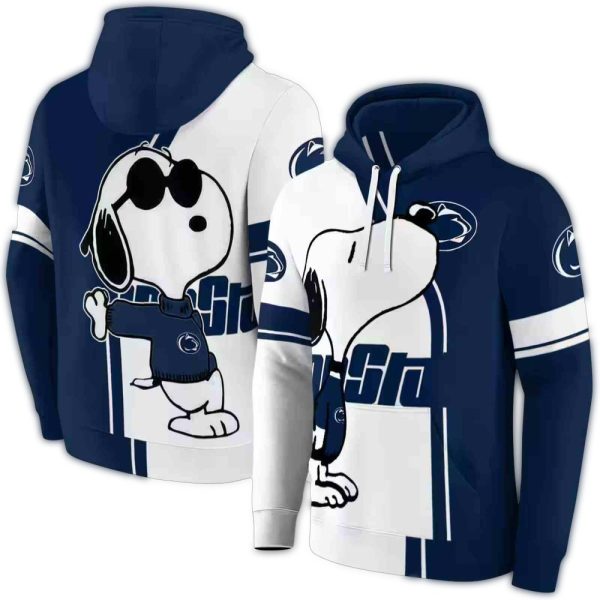 Penn State Nittany Lions Playful Snoopy AOP Hoodie 1