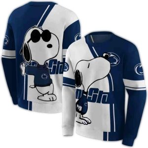 Penn State Nittany Lions Playful Snoopy All-Over Print Sweatshirt
