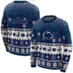 Penn State Nittany Lions Reindeer Motif Christmas All-Over Print Sweatshirt