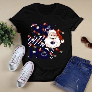 Penn State Nittany Lions Santa Claus Ho Ho Ho Christmas Snowflakes T-Shirt