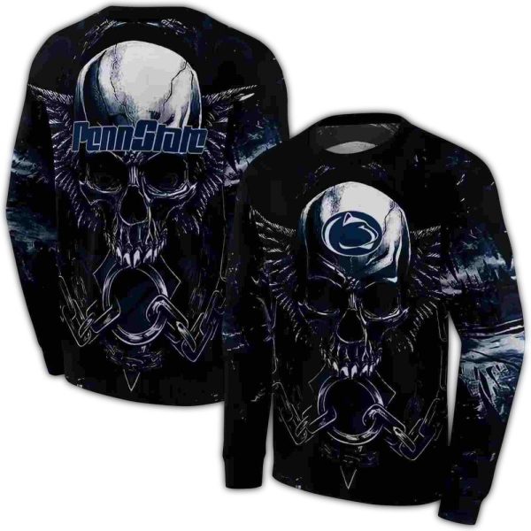 Penn State Nittany Lions Skull Artwork AOP Sweatshirt 1