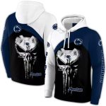 Penn State Nittany Lions Skull Punisher All-over Print Hoodie