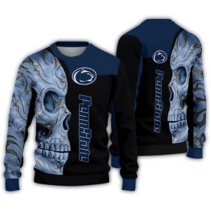 Penn State Nittany Lions Skull Swirl Ugly Sweater
