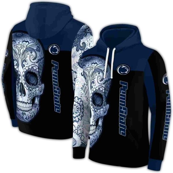 Penn State Nittany Lions Sugar Skull AOP Hoodie 1