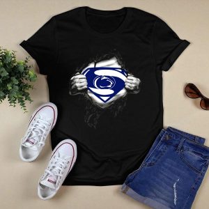 Penn State Nittany Lions Superman Logo Tear Effect T-Shirt