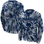 Penn State Nittany Lions Tie Dye Pattern All-Over Print Sweatshirt