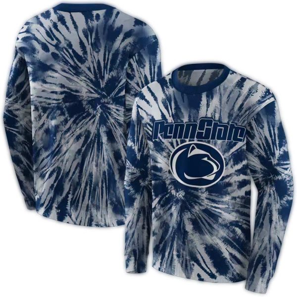 Penn State Nittany Lions Tie Dye Pattern AOP Sweatshirt 1