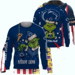 Personalized Penn State Nittany Lions Grinch Funny Christmas Football Ugly Sweater