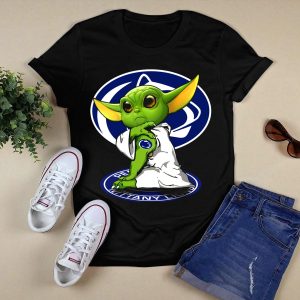 Penn State Nittany Lions Yoda With Team Logo And Jedi Robes T-Shirt