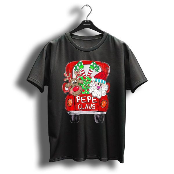 Pepe Claus Christmas Reindeer Gifts Red Truck T Shirt 1 t shirt 1