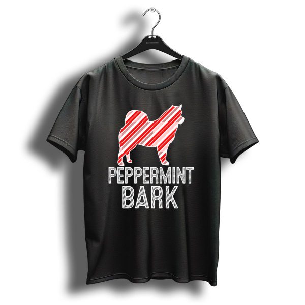 Peppermint Bark Alaskan Malamute Christmas Dog T Shirt 1 t shirt 1