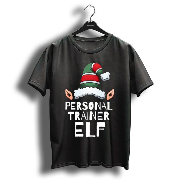 Personal Trainer Elf Christmas Holidays Hat Ears T Shirt 1 t shirt 1