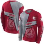 Personalized Alabama Crimson Tide Abstract Shape All-over Print Sweatshirt