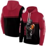 Personalized Alabama Crimson Tide Baby Groot All-Over Print Hoodie