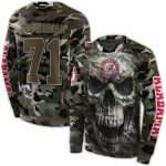 Personalized Alabama Crimson Tide Camo Skull All-over Print Sweatshirt