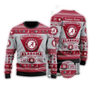 Personalized Alabama Crimson Tide Est 1831 Ugly Sweater