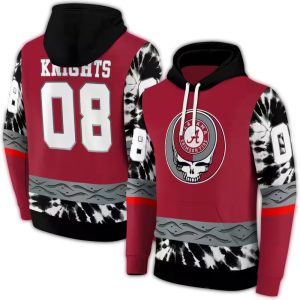 Personalized Alabama Crimson Tide Grateful Vibes All-Over Print Hoodie