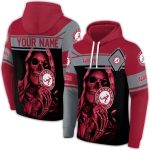 Personalized Alabama Crimson Tide Grim Reaper Crimson All-Over Print Hoodie