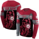 Personalized Alabama Crimson Tide Grim Reaper Crimson All-over Print Sweatshirt