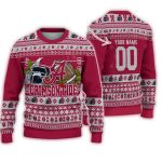 Personalized Alabama Crimson Tide Helmet Ball Christmas Ugly Sweater