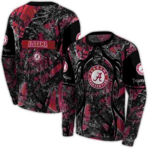 Personalized Alabama Crimson Tide Hunting Theme Crimson All-over Print Sweatshirt