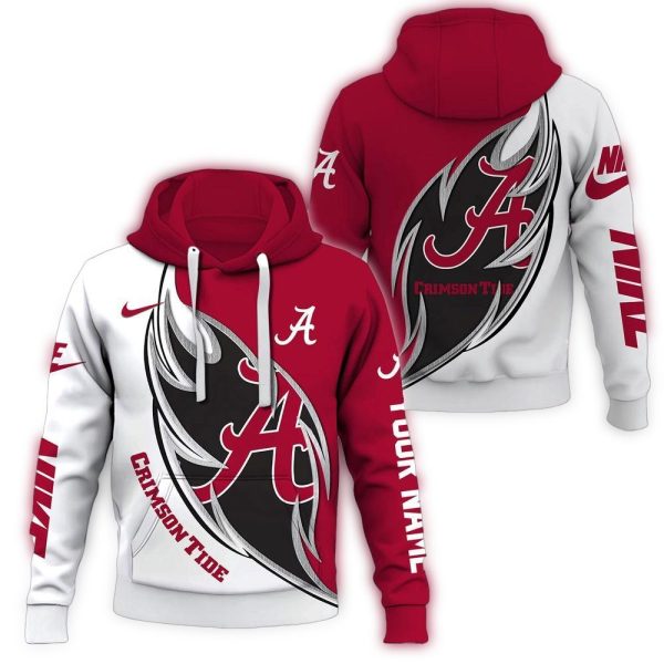 Personalized Alabama Crimson Tide In My Heart AOP Hoodie 1