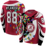 Personalized Alabama Crimson Tide Puzzle Pieces All-over Print Sweatshirt
