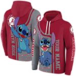 Personalized Alabama Crimson Tide Stitch All-Over Print Hoodie